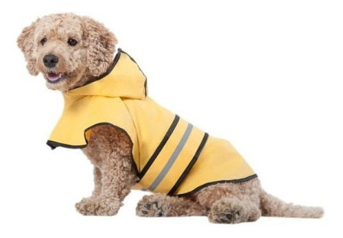 Impermeable Para Mascotas De Moda Amarillo.