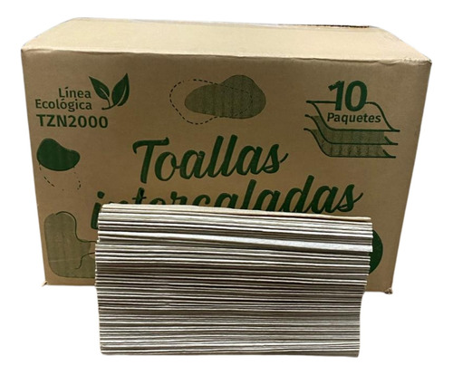 Toallas Intercaladas 20x24 Beige Baño Dispenser X2000u