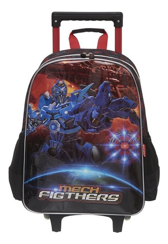 Mochila 3d Infantil Escolar Carrinho Rodinha Original Kit