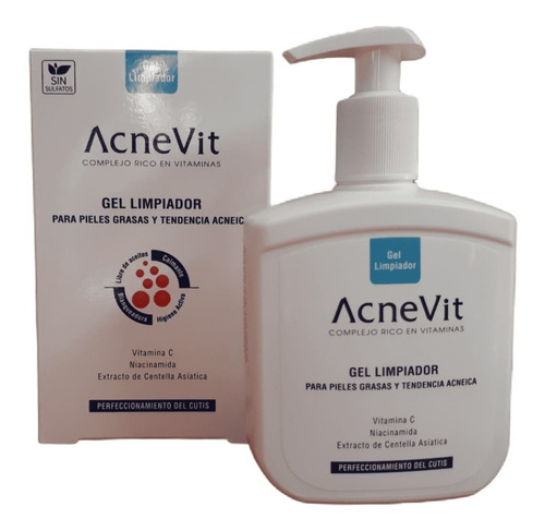 Acnevit Gel Limpiador Pieles Grasas Y Antiacné Con Centella