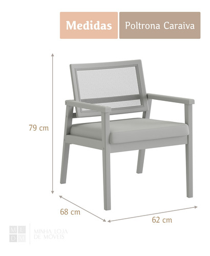 Poltrona Caraíva Com Base Em Madeira No Linho Terracota