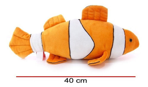 Imagen 2 de 5 de Peluche Pez Payaso 38 Cm Coleccion Animales Art 3705