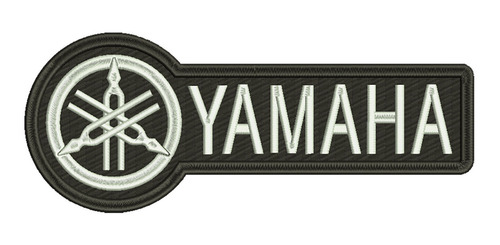 Parche Bordado Yamaha Logo Y Letra Rectángulo
