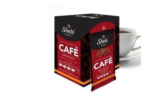 Cafe Soluble Termogenico, 15 Sobres De 10 Gramos Shelo Nabel