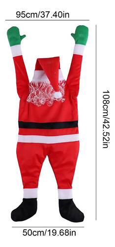 / Decoración Navideña Colgante De Papá Noel For Escalar