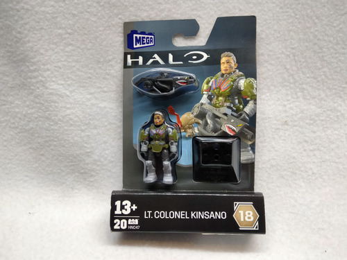 Mega Halo Lt Colonel Kinsano Minifigura Coleccion