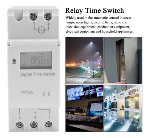 Temporizador Interruptor 16a Digital Lcd Power Relé Program