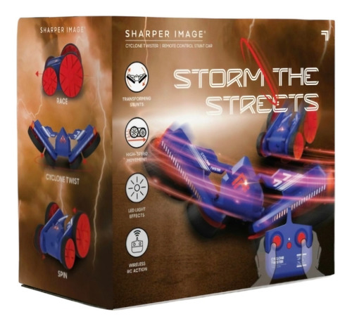 Coche Acrobático Rc Cyclone Twister De Sharper Image Azul Cyclone Twister