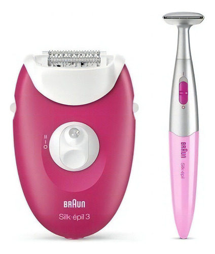 Depiladora Silk-épil 3 Braun Se 3-420 Color Rosa