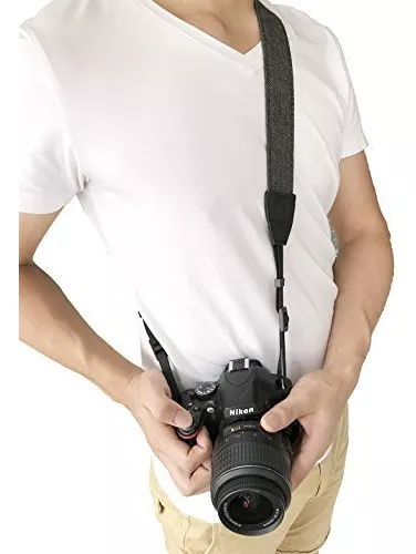 Correa para cinturón de hombro para cámara, correas de cámara para  mujeres/hombres para todas las DSLR/Nikon/Canon/Sony/Olympus/Samsung (negro  suave +