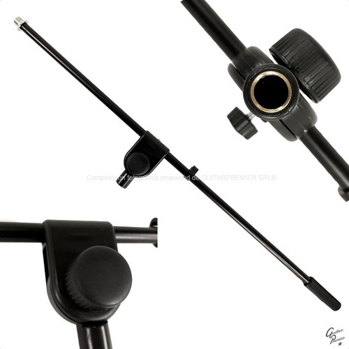 Imagen 7 de 8 de Soporte Pie De Microfono Profesional Plegable Jirafa Pms101