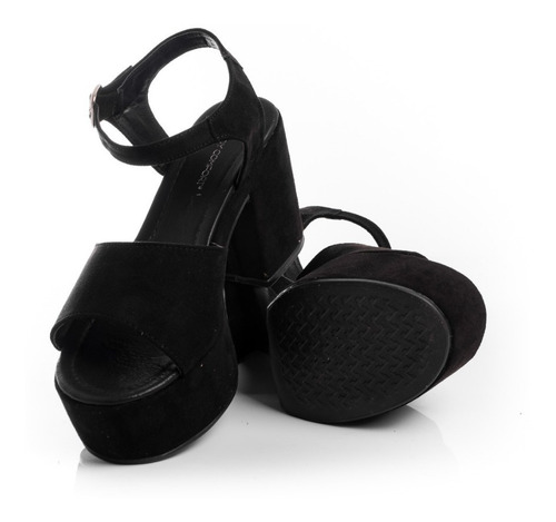 Imagen 9 de 9 de Sandalias Mujer Plataformas Zapatos Vestir Fiesta Taco Palo