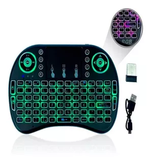 Mini Teclado Keyboard Led Tv + Receptor Bluetooth Inova Flex