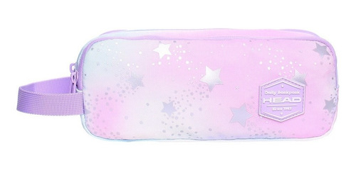 Estuche Atlas Rosado Morado Estrellas Grande Head