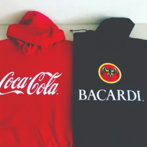 Duo De Sudaderas Coca&bacardi Mas 2 Gorras Personalizadas