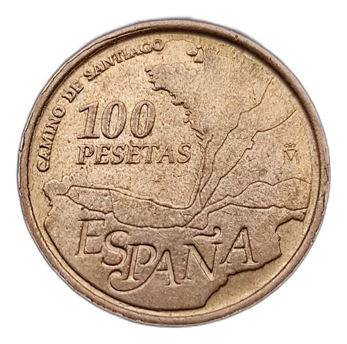 100 Pesetas España 1993 Camino Santiago Moneda Colección 