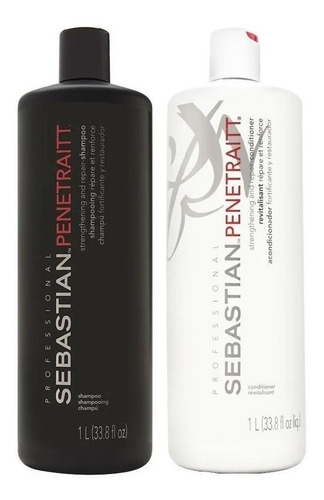 Shampoo Reparador 1000ml + Acondic Sebastian Penetraitt