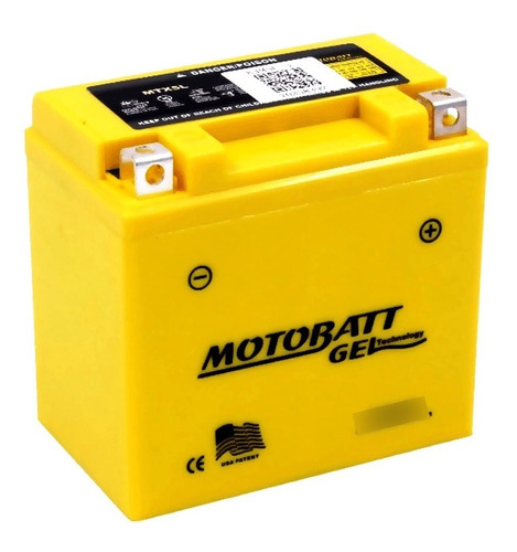 Bateria Motobatt - Gel - Mtx5l - 5 Ah (ytz7s / Ytx5l-bs)