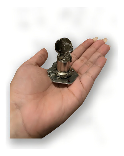 Fechadura Stam 301 Inox 22mm Stam 5 Pcs Para Móveis Gavetas Armários
