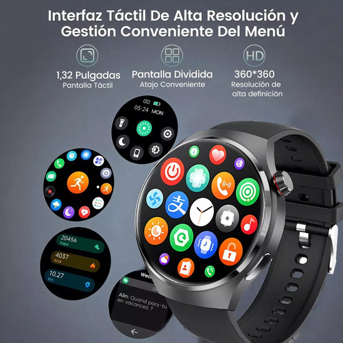 Smartwatch D11 (gt4 Pro) Watch 4 - Malla Metal + Silicona