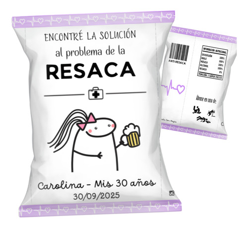 85 Chipbag Bolsitas Kit Anti Resaca Flork Boda Fiesta Cumple