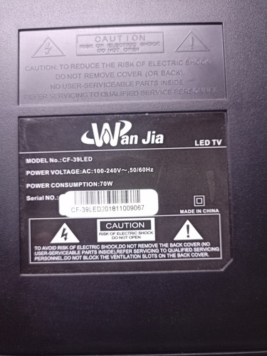 Dump Firmware Flash Eeprom Pcb Tr83816 Tv Wan Jia Cf-39led