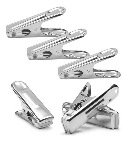 Pregador De Roupas Prendedor Aço Inox Resistente C/ 6