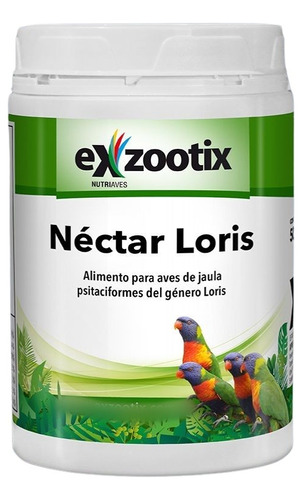 Alimento Para Aves Nectar Loris Exzootix 500 G