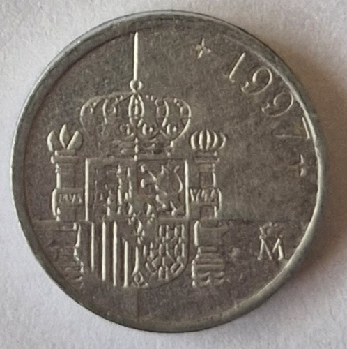 Moneda De 1 Peseta  Española 1997 (hermosa Antigüedad)