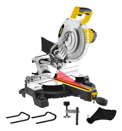 Sierra Ingletadora 305mm 2100w Telescópica Láser Disco Konan KSI/12L 220V