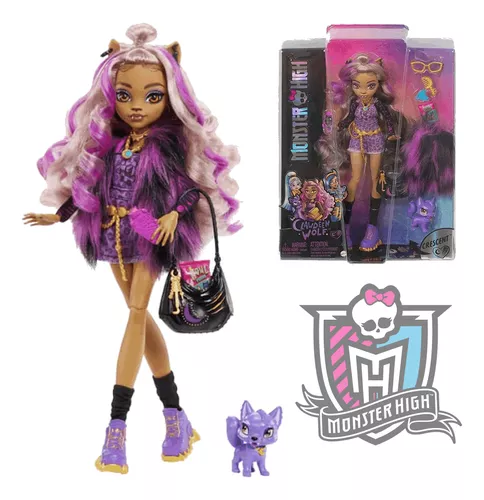 Boneca Monster High Clawdeen Wolf Moda Fashion Com Filhote