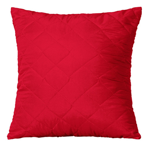 Capa De Almofada Para Sofá Sala 45x45 Matelada C/ Zíper Cor Vermelho