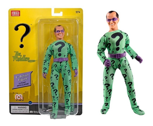 The Riddler Mego Figura De Acción Dc Comics Batman 8pulgadas