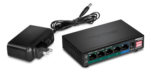 Switch Poe+ Gigabit De 5 Puertos Trendnet, Interruptor Dip