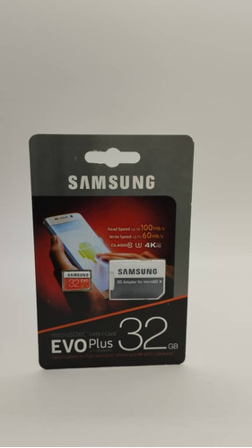 Memoria Mciro Sd Samsung 32 Gb Evo Plus 