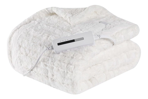 Heated Blanket Electric Throw 50  X 60  Luxury Faux Fur Sher