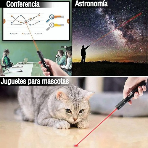 Potente Puntero Láser Rojo Recargable Por Usb