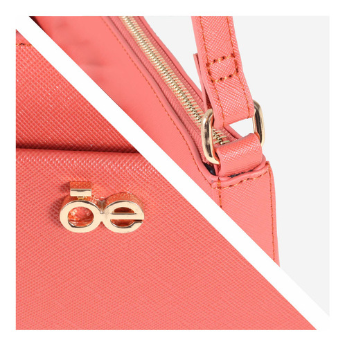 Bolsa Crossbody Para Mujer Cloe Diseño Atemporal Color Coral