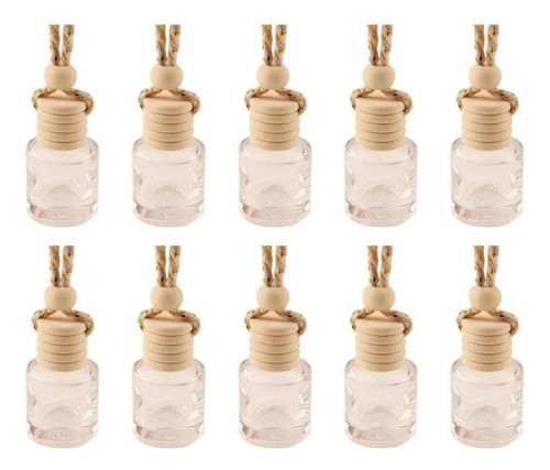 10 Unids Coche Colgante Botella De Vidrio Vacío Perfume  [u]