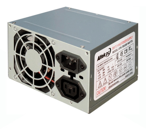 Fuente De Poder Altek 750w Slim Mini Atx Para Case Pequeños