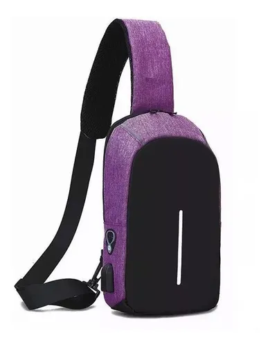 Mochila Antirrobo Usb Celular Tablet Anticorte Cruzada Daza