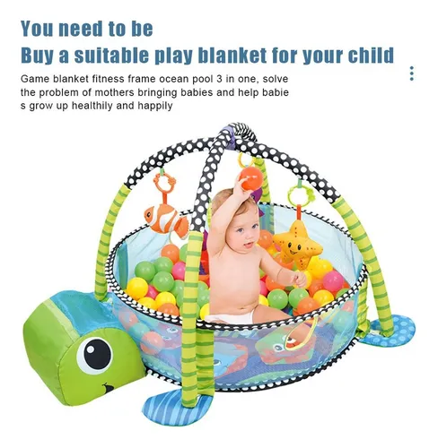 Gimnasio Para Bebe Tapete Pelotas Tortuga Actividades Ni os