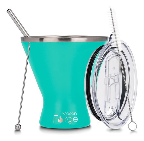 | Juego De 2 Vasos De Margarita Martini De Acero Inoxid...