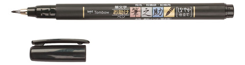 Tombow Fudenosuke Pluma Del Cepillo De Punta Ancha, Negro, 1