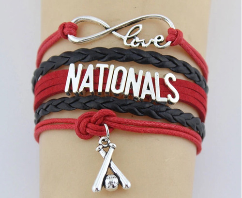 Pulsera Brazalete Nacionales De Washington  Mlb 