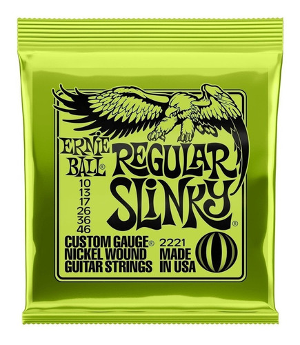 Encordado Ernie Ball 010 Guitarra Eléctrica 2221 Slinky Cuer