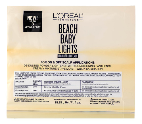 Lightener L'oreal Beach Baby Lights Highlift, 30 Ml