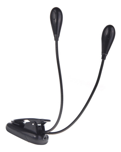 Marcador De Música Light Light Dual Arms, Con Clip, Negro