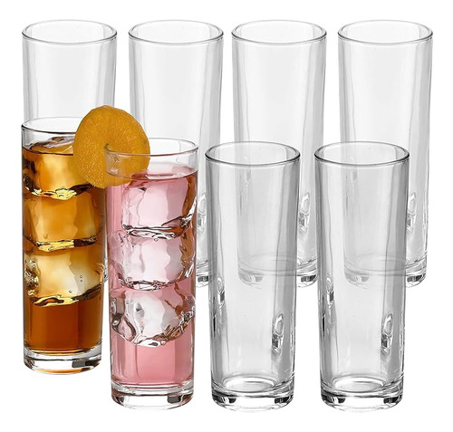 Juego 8 Vasos Altos Coctel Vasos Altos Para Agua Jugo Coctel