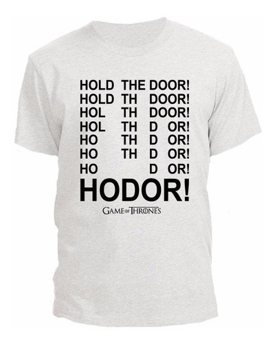 Remera Serie Got Game Of Thrones Hodor